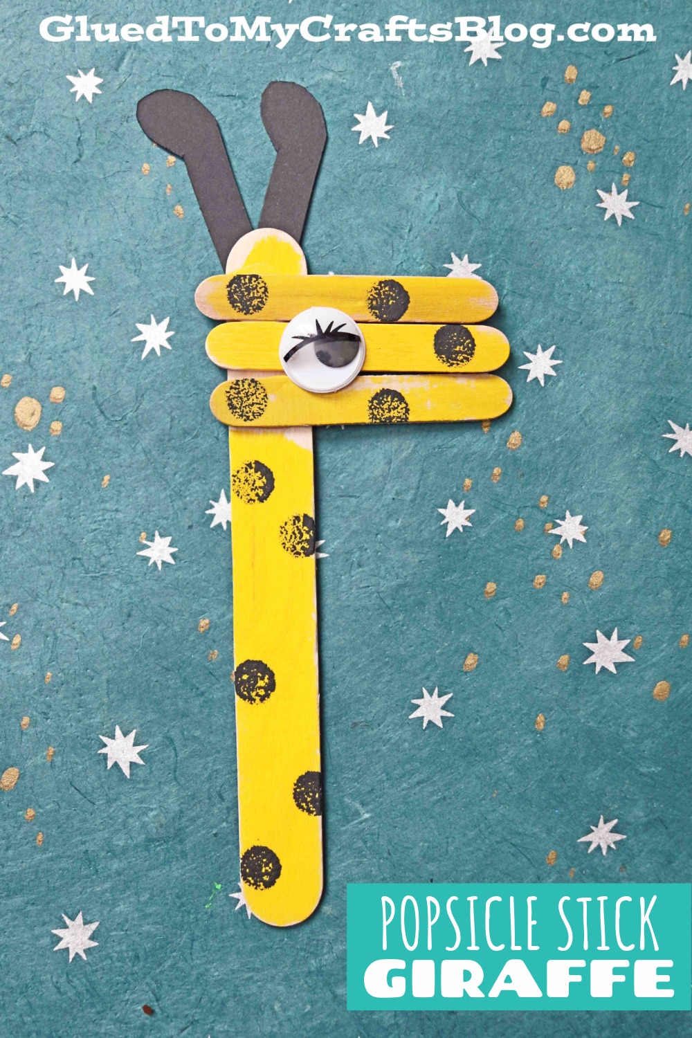 Popsicle Stick Giraffe Puppet