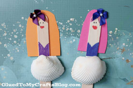 Seashell Ballerina Puppets - Beachy Kid Craft Idea For Summer