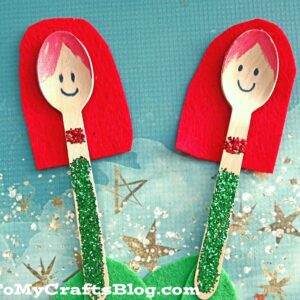 Wooden Spoon Mermaid - Kid Craft Idea For Summer