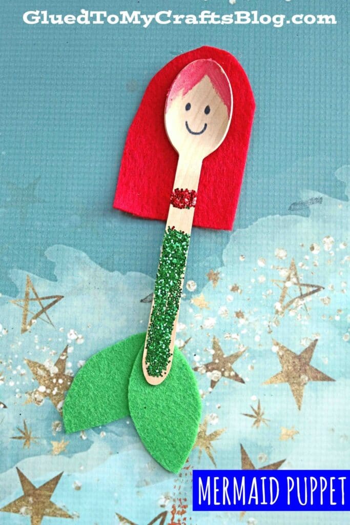 Wooden Spoon Mermaid - Kid Craft Idea For Summer
