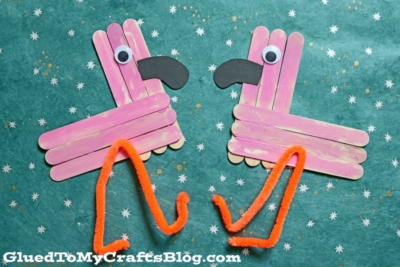 Craft Stick Flamingo Art Project For Summer