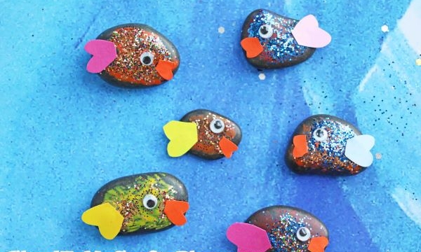 Painted Pet Fish Rocks For The Garden