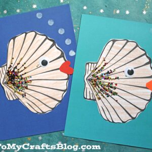 Paper Seashell Fish Art Project For Kids To Tackle This Summer!