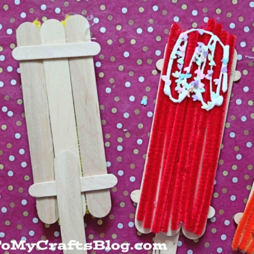Craft Stick & Pipe Cleaner Popsicles