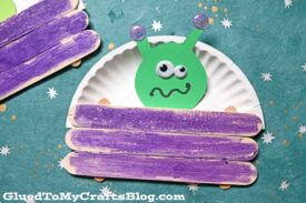 Popsicle Stick Alien Spaceship - Kid Craft