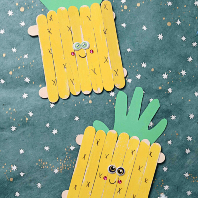 Craft Stick Pineapple Friends