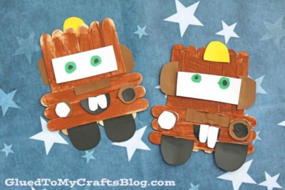 Popsicle Stick Mater Craft Idea For Kids