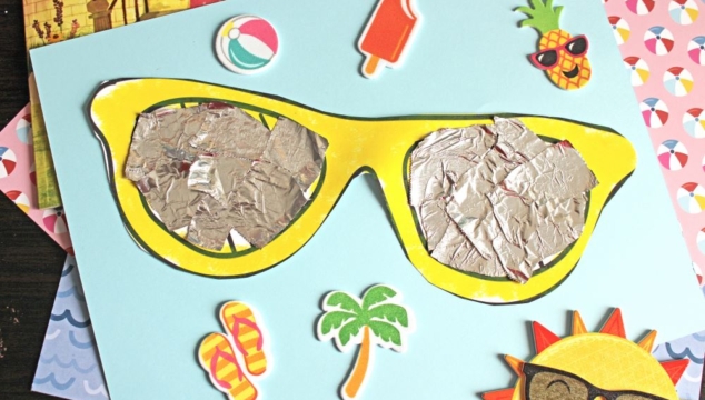 Mixed Media Sunglasses Craft For Kids