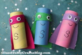 Cardboard Craft Tube Superheroes - Kid Craft Tutorial
