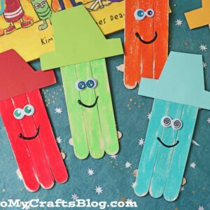 Popsicle Stick Crayon Friends - Kid Craft