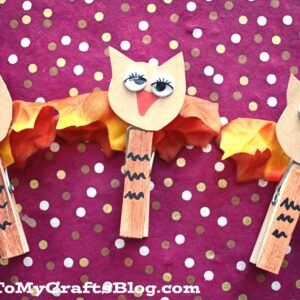 Clothespin Fall Owl - Kid Craft