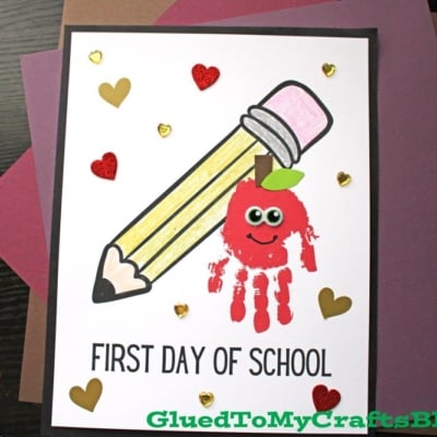 Handprint First Day of School Keepsake