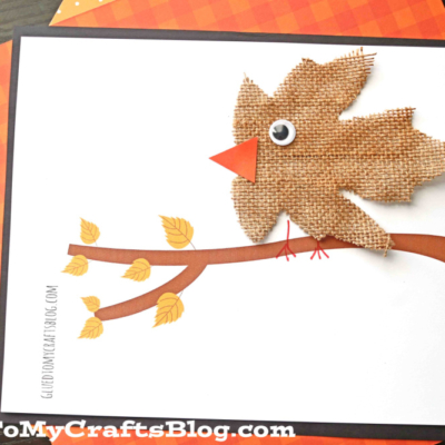 Leaf Bird On Branch Craft Idea For Kids