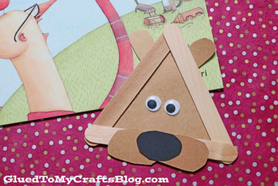 Popsicle Stick Squirrel Head - Kid Craft Idea