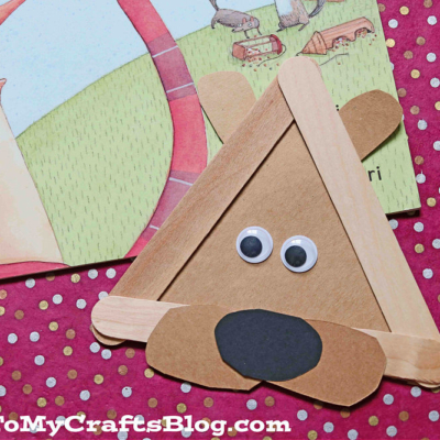 Popsicle Stick Squirrel Head - Kid Craft Idea
