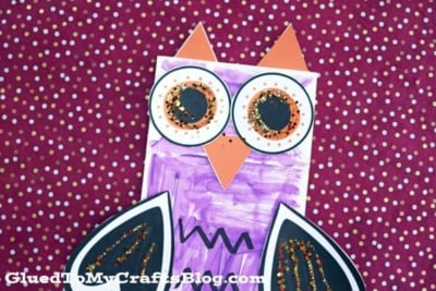 Paper Bag Halloween Owl Puppet