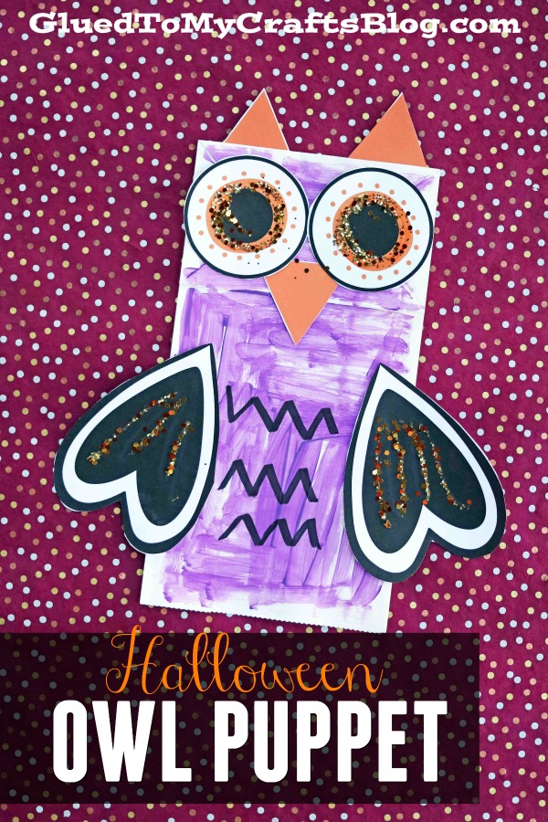 Paper Bag Halloween Owl - Free Printable