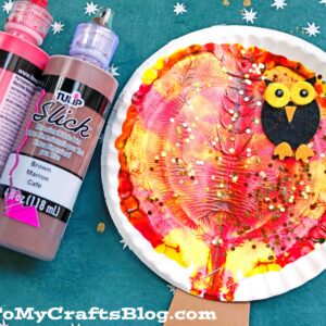 Colorful Paper Plate & Paint Splat Tree - Kid Craft