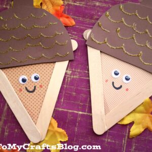 Popsicle Stick Acorns - Kid Craft