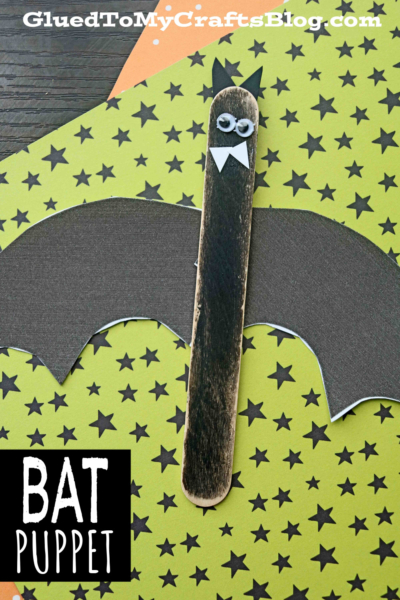 Craft Stick Bat Puppets