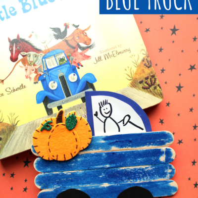 Popsicle Stick Little Blue Truck Craft
