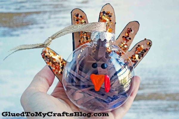 Handprint Turkey Ornament - Kid Craft