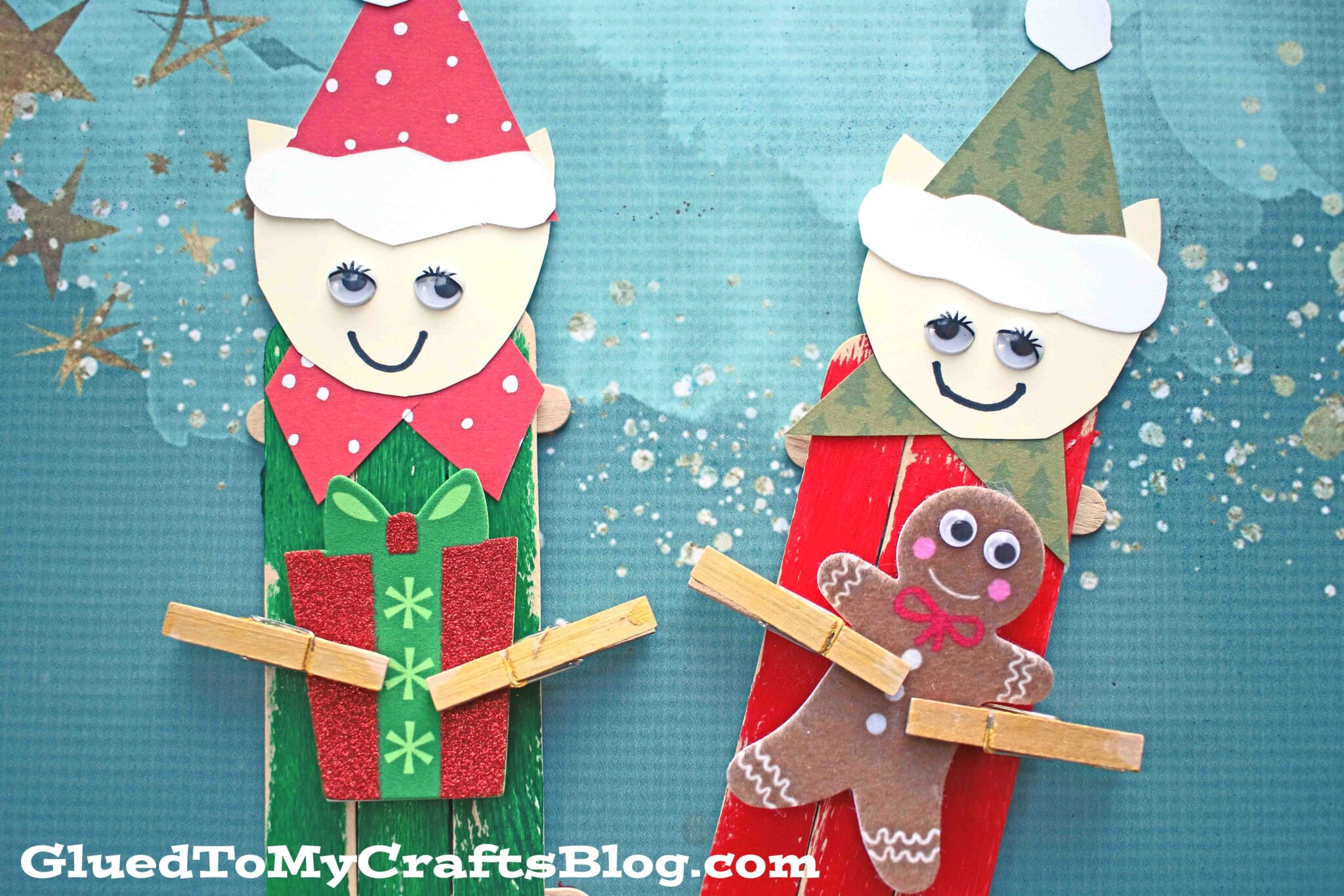 Popsicle Stick Elf Puppet