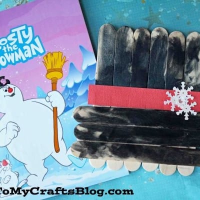 Popsicle Stick Frosty The Snowman Hat