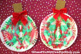 Paper Plate & Paint Splat Christmas Ornaments - Kid Craft