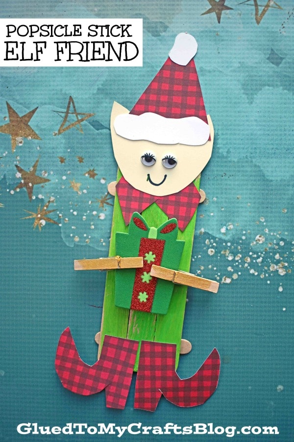 Popsicle Stick Elf Puppet