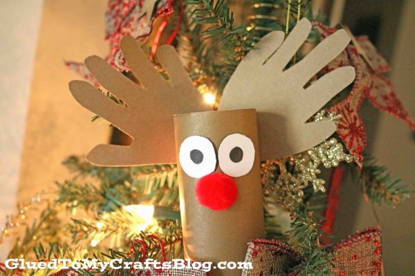 Making Festive Toilet Roll Christmas Decorations