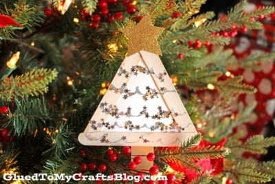 Popsicle Stick Winter Trees