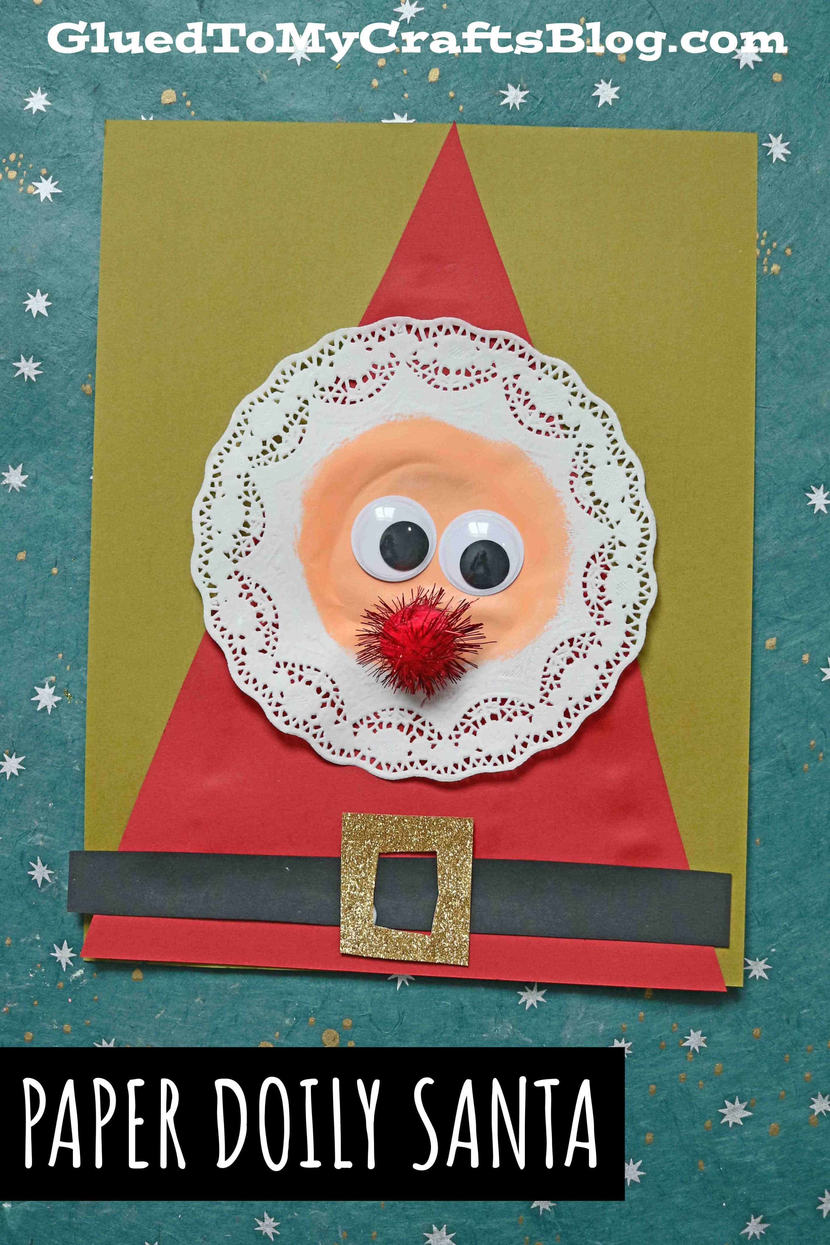 Paper Doily Santa Craft Idea