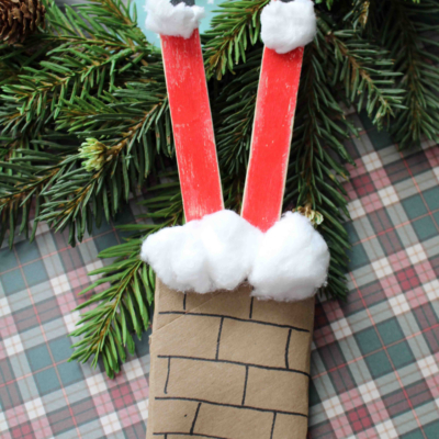 Toilet Roll Santa Stuck In Chimney Craft