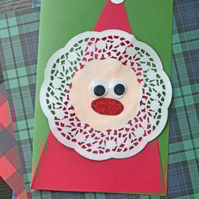 Paper Doily Santa Craft Idea