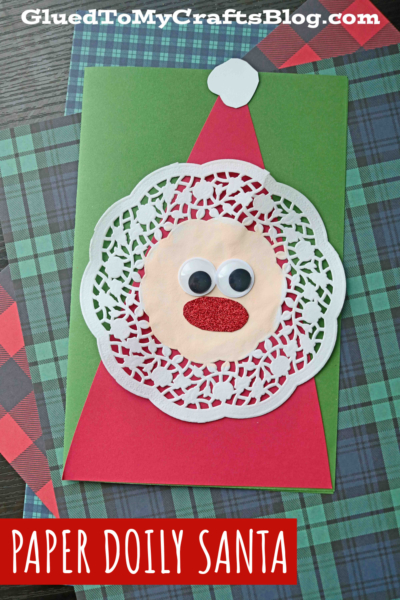 Paper Doily Santa Craft Idea