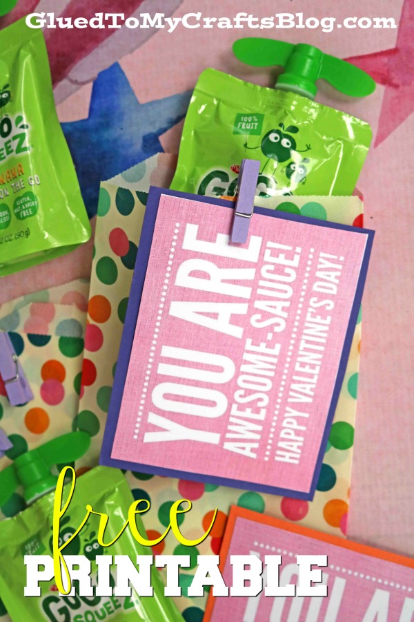 AWESOME-SAUCE Valentine's Day Gift Tag