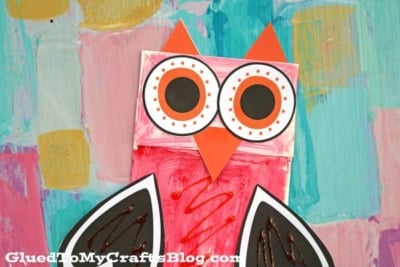 Paper Bag Valentine Owl - Kid Craft