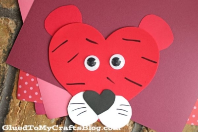 Craft Foam Valentine Tigers