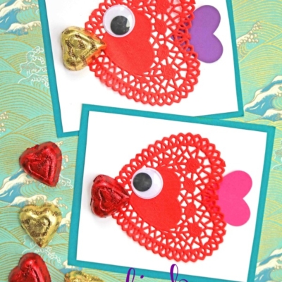 Paper Doily Fish Valentines