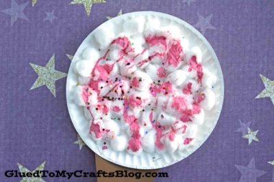 Extra Sweet Pretend Paper Plate Cotton Candy - Kid Craft