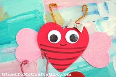 Craft Foam Love Bug For Valentine's Day
