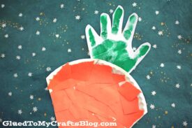 Super Easy Paper Plate Carrot - Easter Kid Craft