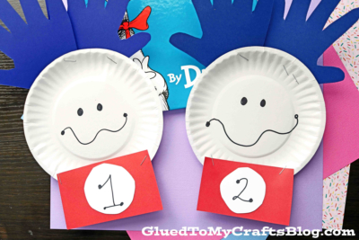The SIMPLEST Paper Plate Thing 1 & 2 Kid Craft Idea