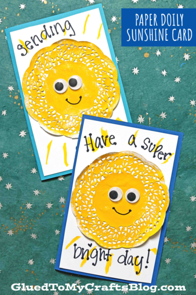 Bright & Sunny Paper Doily Sunshine Cards - Kid Craft