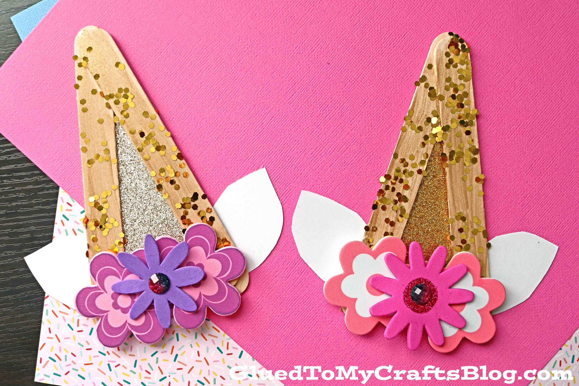 Popsicle Stick Unicorn Horns - Kid Craft Idea