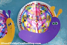 Paper Plate & Paint Splat Snails - Kid Craft Idea