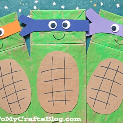 Paper Bag Ninja Turtles Craft
