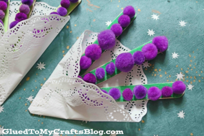 Popsicle Stick and Pom Pom Hyacinth Bouquet For Kids To Make