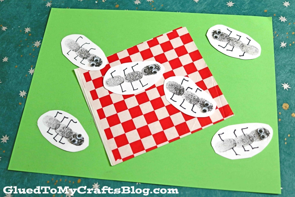 Thumbprint Ants Picnic Craft